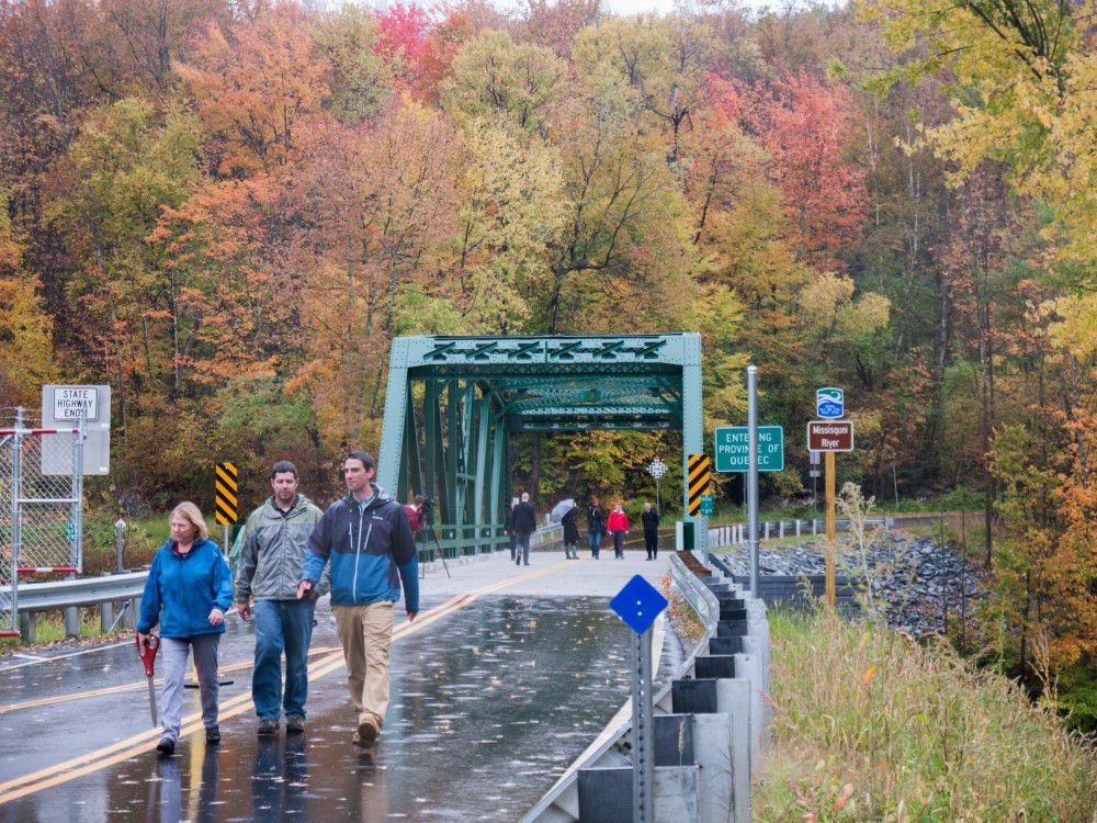 Design team leaves East Richford - Sutton International Bridge ribbon cutting ceremony